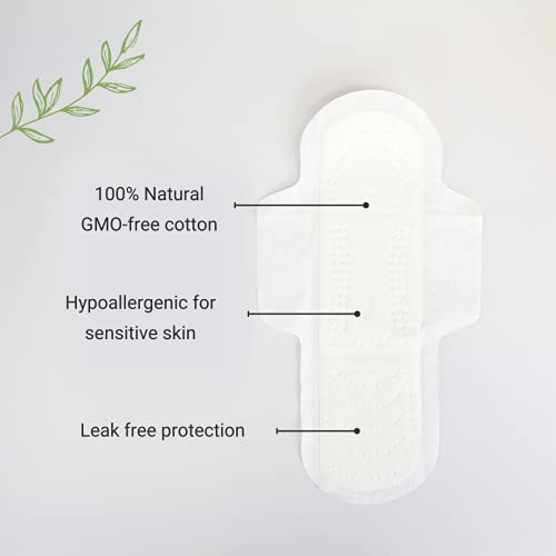 Veeda Ultra Thin Super Absorbent Night Pads Are Always Chlorine, Dye And Fragrance Free, Natural Cotton Sanitary Napkins,3 Packs Of 12 Count Each #TOP2