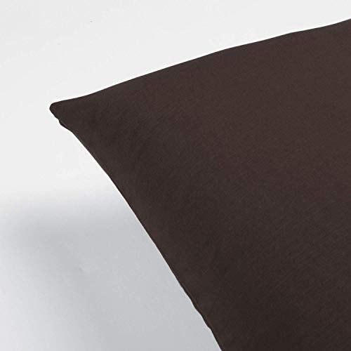 FLXXIE 2 Pack Microfiber King Pillow Cases, 1800 Super Soft Pillowcases with Envelope Closure, Wrinkle, Fade and Stain Resistant Pillow Covers, 20x36, Dark Brown