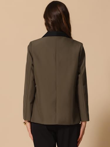 Allegra K Women's Blazers Business Casual Open Front Work Office Blazer Suit Solid Jacket with Pockets4