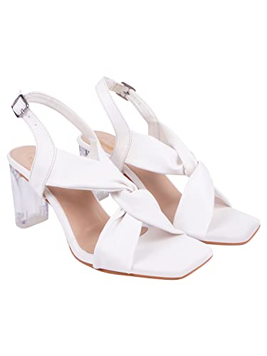 Shoetopia womens Classic White Heeled Sandal - 4 UK (Classic-White) (B0BSCBK9X2) Amazon Price History, Amazon Price Tracker