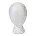 FloraCraft SmoothFoam Faceless Head - 5.8x6.8x9.8 Inch White Display Head For Wigs & Hats