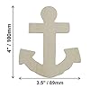 Creative Hobbies® 4 Inch Unfinished Wooden Shapes - Ready to Paint or Decorate Anchor Shape | 12 Pack #3