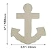Creative Hobbies® 4 Inch Unfinished Wooden Shapes - Ready to Paint or Decorate Anchor Shape | 12 Pack