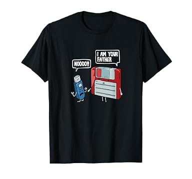 Immagine di Maglietta Floppy Disk e Chiavetta USB
