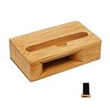 Design unique : grâce au principe d'échorésonance du téléphone portable plus profond et plus puissant transmis par le téléphone portable à travers le matériau en bois.