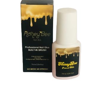 7mlg, Non-Toxic, EnhancedBond Adhesive - Advanced Formula for Stronger, Faster, and Flawless Nails, Liquid With Brush, Strong for Acrylic and Nail Art