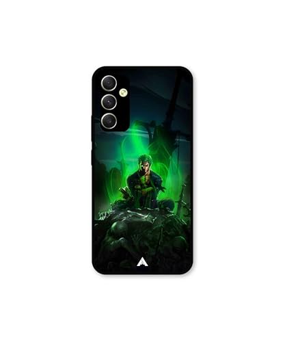 Image of Premium Anime 1 Case for Samsung Galaxy A34 5G (Glossy Finish) Soft-Touch Metal TPU Back Cover, Shockproof, Designer, Aesthetic Mobile Phone Case