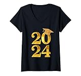 Photo Gallery donna laurea senior 2024 classe di 2024 laurea senior 2024 maglietta con collo a v Photo Gallery donna laurea senior 2024 classe di 2024 laurea senior 2024 maglietta con collo a v