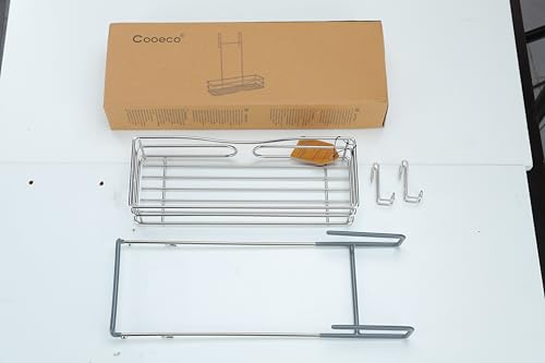 Cooeco Shower Caddy Hanging - Rustproof Shelf Storage Stainless Steel Organizer Bathroom Shampoo Holder over the Door with 2 Hooks - Cosy Home Interiors Cooeco Shower Caddy Hanging - Rustproof Shelf Storage Stainless Steel Organizer Bathroom Shampoo Holder over the Door with 2 Hooks - Image 7