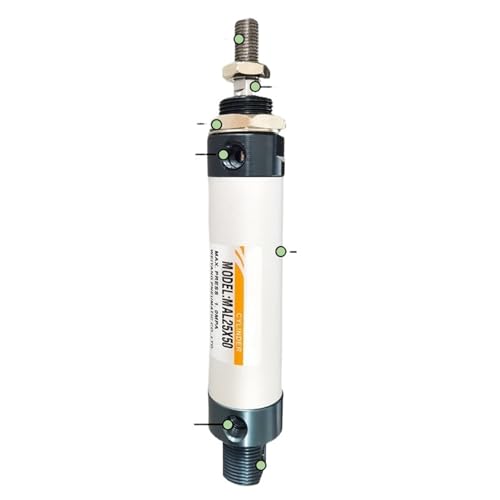 Mini vérin pneumatique MAL16 à double action : fini les pertes de pression - 6