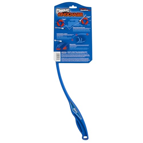 Annel de poursuite et lanceur Chuckit Ring Chaser fini la bave de chien