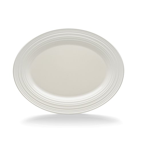 Mikasa Swirl White Oval Serving Platter, 14-Inch #TOP17