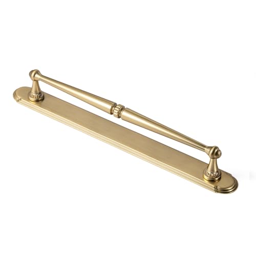 Goo-Ki 7.56" c-c Champagne Bronze Cabinet Pulls with Back/Base Plate Zinc Alloy Kitchen Hardware - 2 Pack Bar Drawer Pull Cabinet Handles with Spacer by Goo-Ki - Used condition - US$35.63