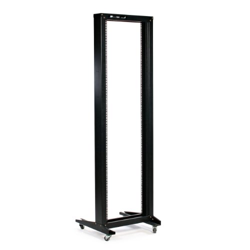 StarTech.com 42U 2 Post Open Frame Rack with Casters