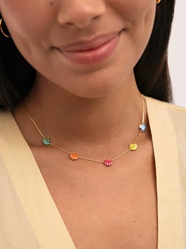 Miniatura 2 de SINGULARU Collar Mujer Conchas Enamel Baño Oro