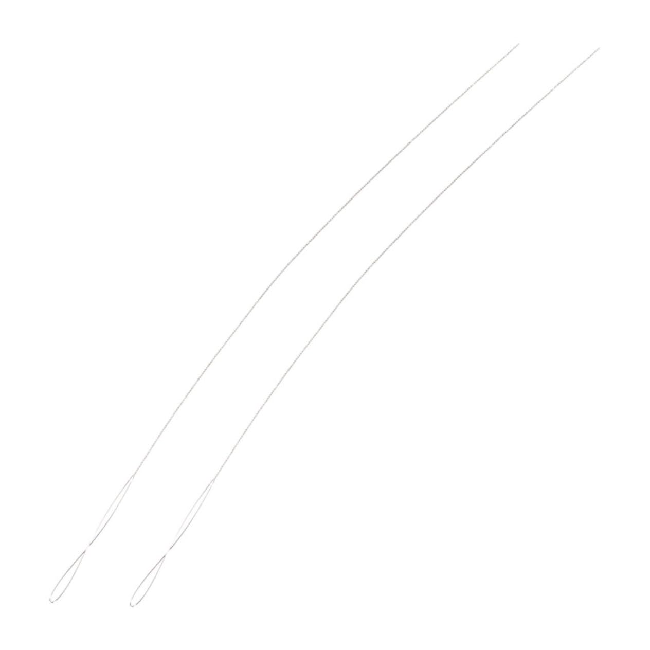 VILLCASE 2pcs Big Eye Beading Needles for Jewelry Making Bead Spinner Needles Beading Tools DIY Bead Spinner Clay