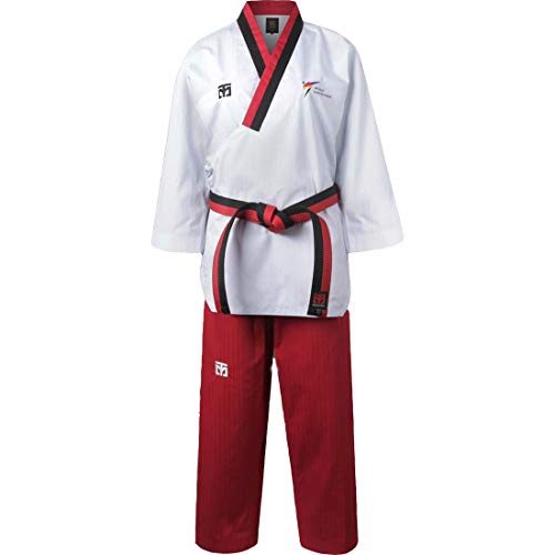 Taekwondo Taekwondo Poomsae Uniform WT Logo Taebek Poom MMA Kampfsport Karate Judo Kickboxen, Unisex, Multi, 150(Height:150~159cm)(4.92~5.22ft) Cover