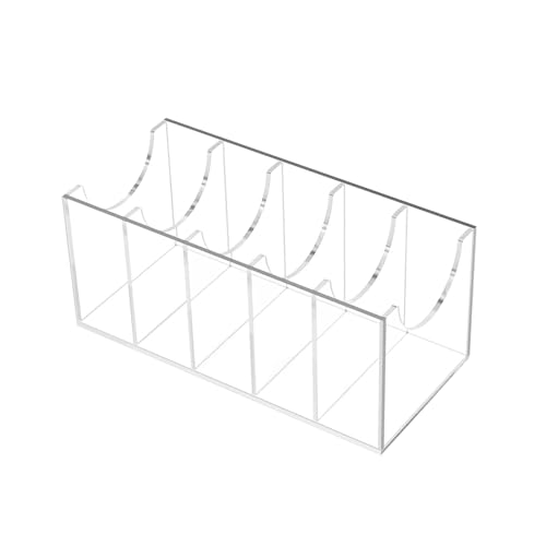 zjhukfmc Organizador de cinturón acrílico,40x13.2x12.7cm Organizador de cinturón para el cajón,Caja de Almacenamiento de cinturón,Estante de Corbata multipropósito,7compartimentos,para Accesorios