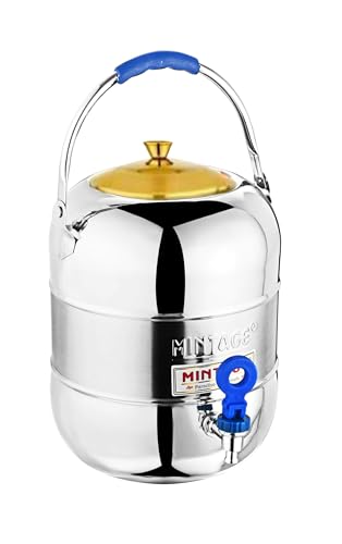 Image of Mintage Water Container with Tap 10 Liters| Water Container for Kitchen | Water Pot for Drinking |Water Dispenser Matka for Water Storage Containers |Water Pots Drinking