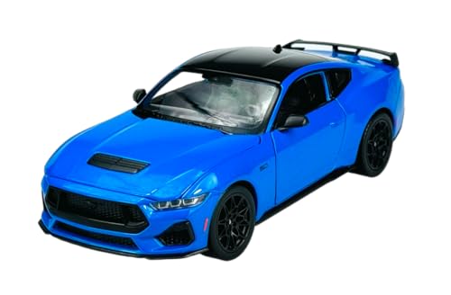 Welly 2024 Ford Mustang GT Blue 1/24 1:24 Metall Automodell Die Cast Neu im...