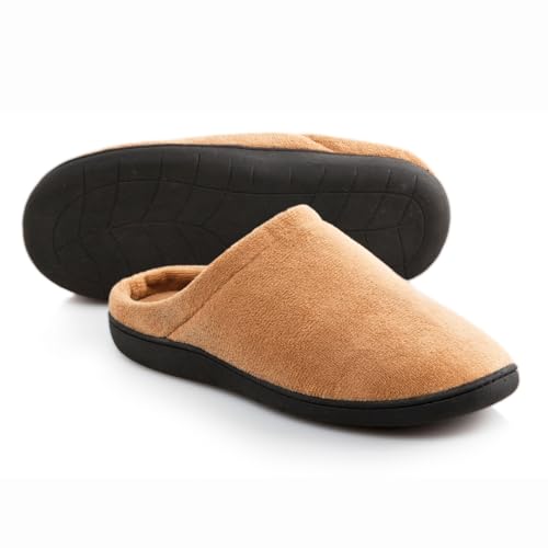 BEST DIRECT STEPLUXE Slippers, zapatillas de casa anti-fatiga con suela de gel, lavables, Tecnología Gel Comfort (Brown, Sistema tallas calzado EU, Adulto, Letras, mediano, X-Large)