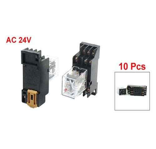 Relais de puissance AC 24V pour armoire d'automatisation et montage rail DIN 35mm - 2