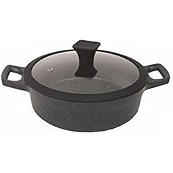 Cacerolas De Piedra Volcanica Cacerola Vulcana Fusione, 24 cm, piedra