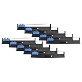 Remplacement pour Tally 99051 vhbw 10x Ruban encreur compatible avec Tally Dascom 5130 imprimante matricielle ou de reçus - noir