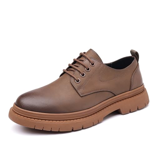 Men's Dress Shoes Genuine Leather Lace-Up Oxford Shoes