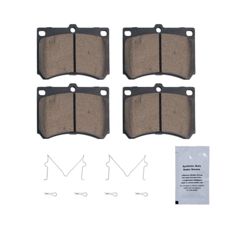 Image of HUSCH D473 Front Ceramic Brake Pads Kit Fit For Ford Escort 1991-2003, For Mazda MX-3 1992-1996, For Mazda Protege 1990-1998, For Mercury Tracer 1991-1999