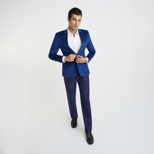 Image of Parx Men's Urban Fit Pure Terylene Notch Lapel Print Pattern Full Sleeve Casual Blazer