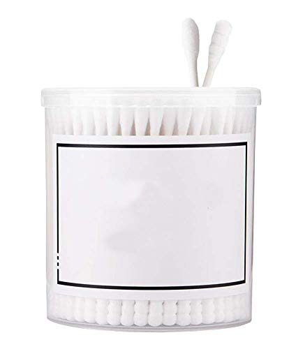 Bastoncillos de algodón de 200 recuentos Bastoncillos de oreja orgánicos libres de crueldad de doble punta A02