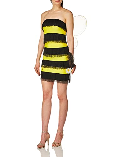 Secret Wishes Women's Bee Mine Adult Costume, Yellow/Black, Large