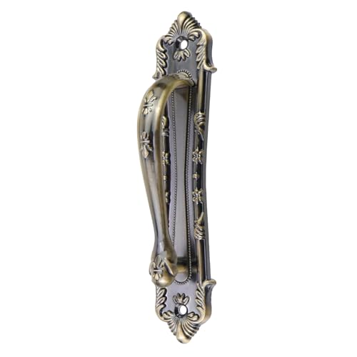 Chinflly Vintage Sliding Door Handle,Retro Barn Door French Vintage Door Pull for Cabinet Hardware Drawer Cabinet Accessories, Bronze