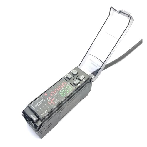 ANNESEY Digitaler Farbsensor, 4-Kanal-Ausgang, Sensoranpassung, optische Fasersonden(EB-C21P)
