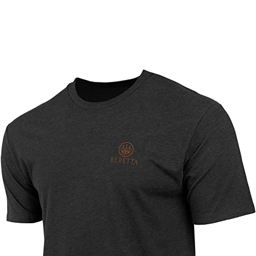 Beretta Men's Legacy Casual Durable Active Wear Ribbed Crew Neck Logo Print Double Needle Hems Short Sleeve T-Shirt2