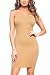 ICONOFLASH Women's Nylon Seamless Long Cami Slip Dress, Plus Size and One Size