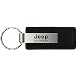 Jeep Wrangler Black Leather Key Chain