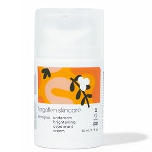 Forgotten Skincare The Original Underarm Brightening Deodorant Cream For Dark Underarms Treatment, Body Odor Eliminator For Women & Men, Ingrown Hair Treatment, Vitamin C & Salicylic Acid