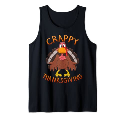 Máscara facial de pavo de Acción de Gracias Crappy Regalo 2021 Camiseta sin Mangas