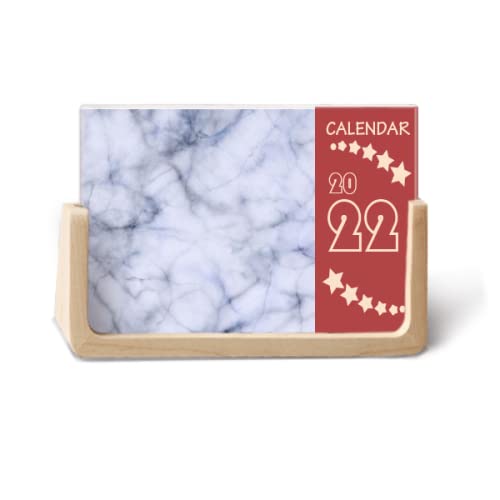 Calendrier de bureau 2022 blanc avec illustration, la solution visuelle pour ne plus oublier vos RDV