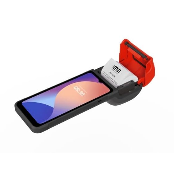 Image of Mobile POS with free Online Ordering Software - Free 60-Day Restaurant System iMin Swift 2 Series, Ultra-Large 6.5 inch Display and 100mm /s Printing Speed