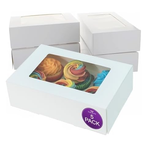 Culpitt 6 Hole Cupcake Boxes for Treats Cover