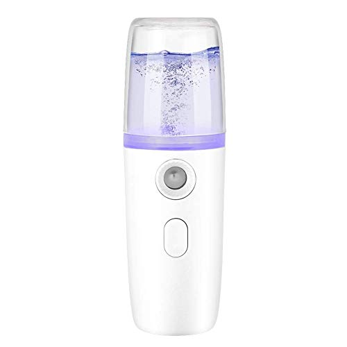 Pulvérisateur nano visage contre la peau sèche et les tiraillements avec brume 30ml blanche