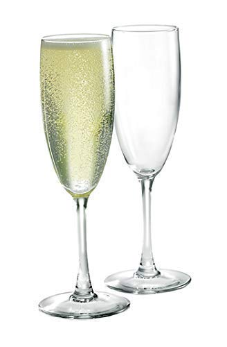 Image of WQR - Champagne Glasses or Red Wine Crystal Cut Wine Glass - 190 ML,Set of (12)