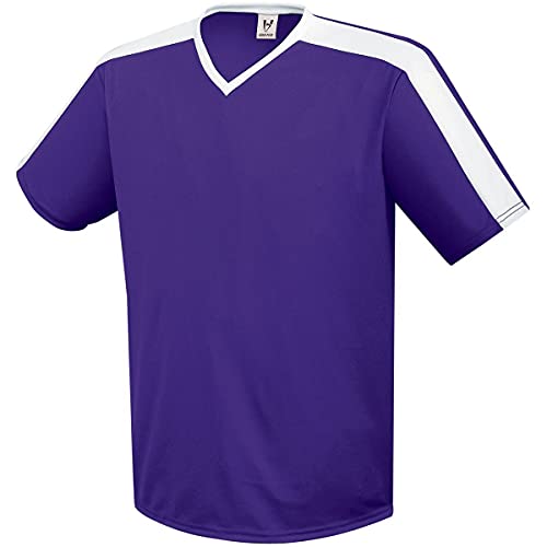 High Five Boys Genesis Soccer Jersey XS Purple/White