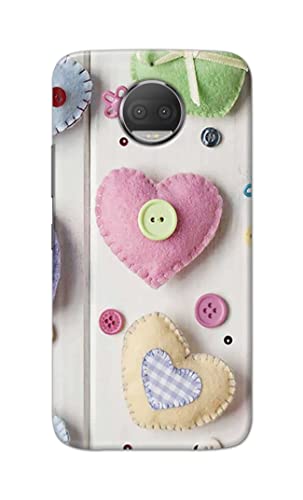 Image of PRINTFIDAA Heart Shape Hard Back Cover for Motorola Moto G5S Plus (5.5 inch), XT1803, XT1805, XT1806, XT1804 Back Cover -(P6) KAT1010