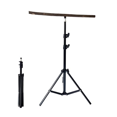Support de jeu pour oiseaux avec base trépied compacte pour cage - 8