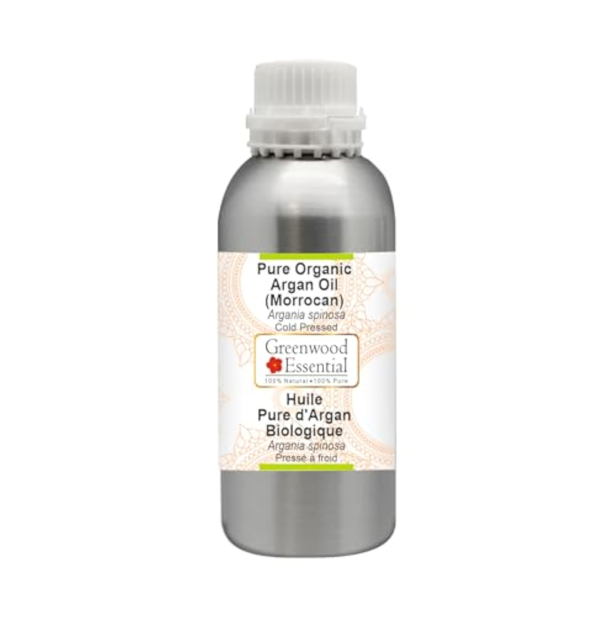 Pure Organic Argan Oil, Cold Pressed for Skin & Hair