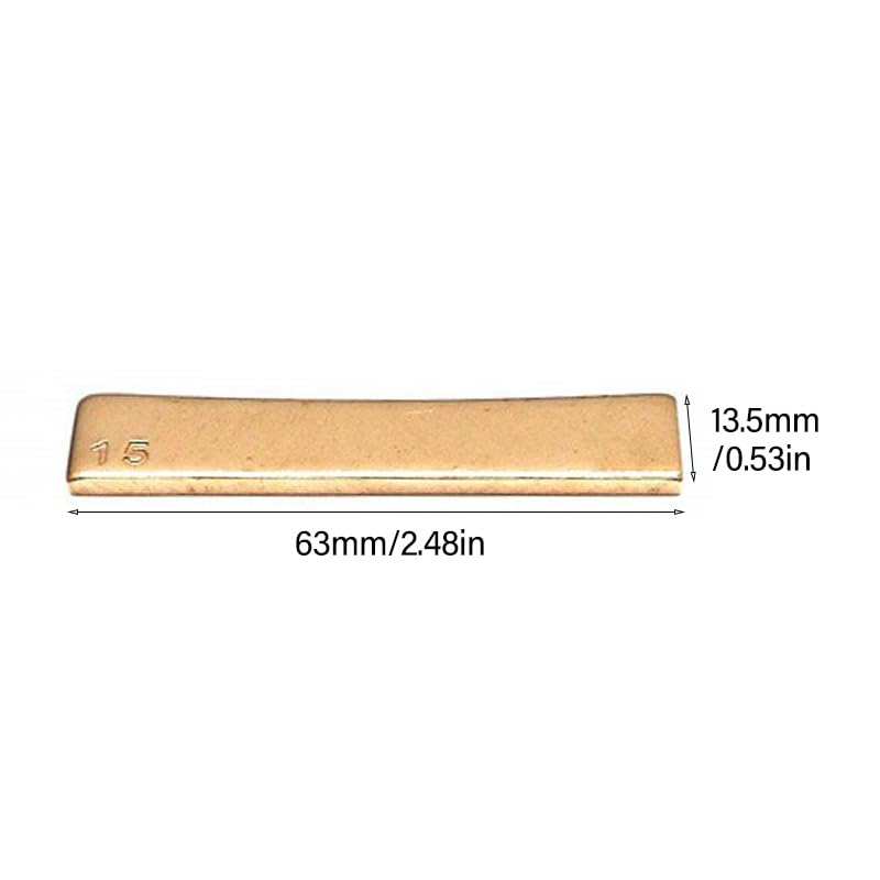 Cale radius pour frette guitare lot de 9 outils de presse lutherie acoustique - 4